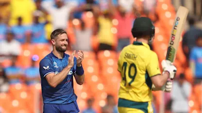 Logo of Woakes fires up England with the new ball | CWC23