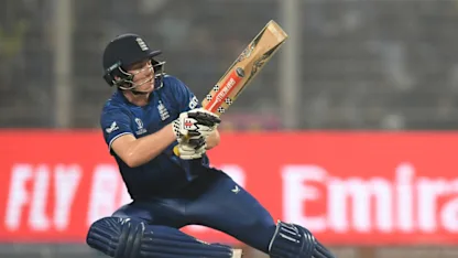 Logo of England batters light up the final Powerplay with big strikes | CWC23