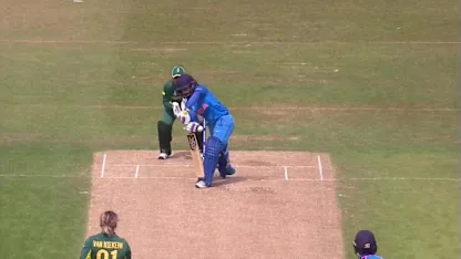 WICKET: Dane van Niekerk dismisses Mithali Raj for a duck