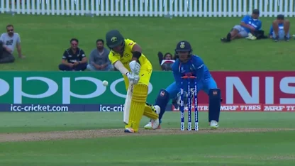 Logo of Param Uppal is caught & bowled by Anukul Roy for 34