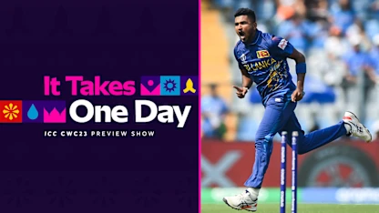 Logo of Sri Lanka's slim semi-finals hopes on the line against bruised Bangladesh | It Takes One Day: Episode 38 | CWC23