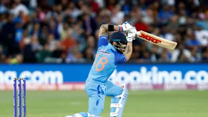 Logo of Kohli scores another half-century to hold India innings together | Highlights | T20WC 2022