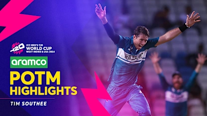 Logo of Tim Southee's impeccable 3/4 sets up massive win | POTM Highlights | T20WC 2024
