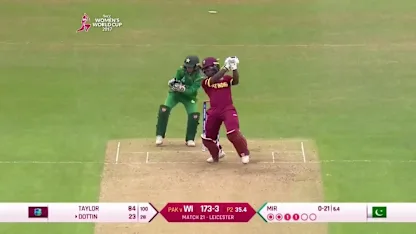 Logo of CENTURY: Deandra Dottin continues with the job, scoring her 100