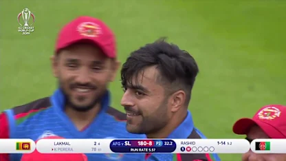 CWC19: AFG v SL - Rashid Khan dismisses Kusal Perera