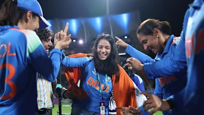 Pratika Rawal joins the winning celebration | CWC25