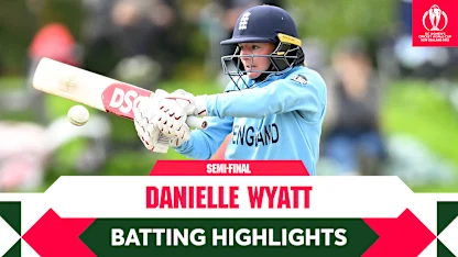 Highlights: Danielle Wyatt with a well-timed ton