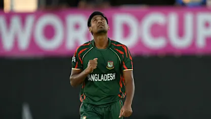 Logo of Mustafizur gets the big wicket of Nissanka | T20WC 2024