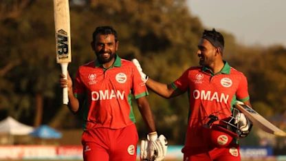 Logo of Shoaib Khan stars again for Oman | CWC23 Qualifier