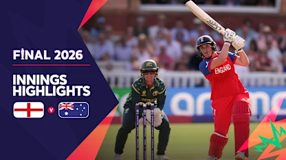 England’s late flourish takes them to a solid total | Innings Highlights | Women's T20WC 2026