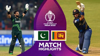 Logo of Rizwan, Shafique stand tall in record-breaking Pakistan victory | Match Highlights | CWC23