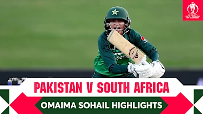Highlights: Omaima Sohail's resolute half-century