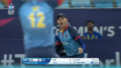 T20WCQ: PNG v NAM – Erasmus takes a stunning catch