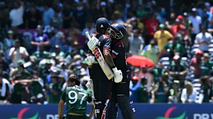 Logo of USA tie the game in the final over | USA v PAK | T20WC 2024