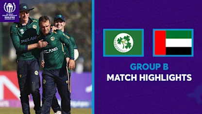 Logo of Stirling stars as Ireland smash UAE | CWC23 Qualifier