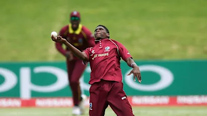 SPECTACULAR caught and bowled by Jarion Hoyte!