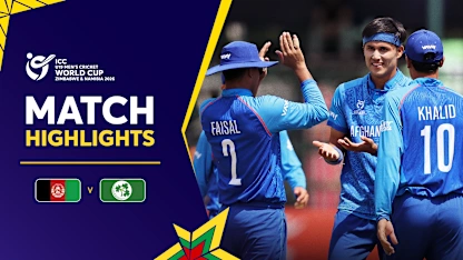Afghanistan cruise into semi-finals | Match Highlights | U19 CWC 2026