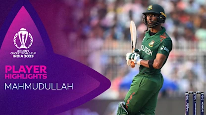 Logo of Mahmudullah's patient fifty guides Bangladesh | CWC23
