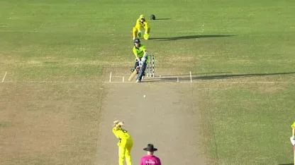 AUS v IRE: Ellyse Perry bowls Clare Shillington