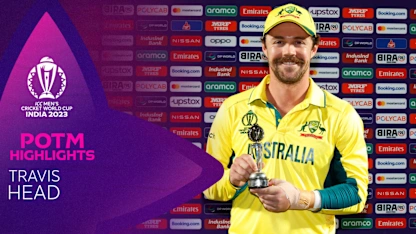 Logo of Travis Head slams a stunning century on comeback | POTM Highlights | CWC23