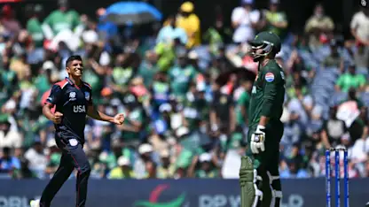 Logo of A double blow for Pakistan | USA v PAK | T20WC 2024