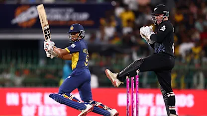 Dunith Wellalage cuts for Sri Lanka 