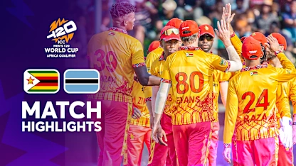 Zimbabwe v Botswana | Match Highlights | ICC Men's T20 World Cup Africa Qualifier