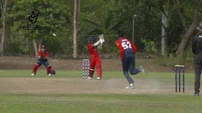 ICC U19 CWC Asia Qualifier Division 2:  Kuwait's Akhil Sajeev Nair takes 3 for 17 against Maldives