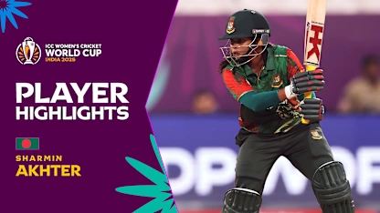 Sharmin Akhter's vital half-century | Player Highlights | CWC25