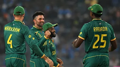 Logo of Maharaj, Jansen put South Africa on the verge | CWC23