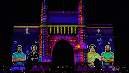 Gateway of India in Mumbai lights up to celebrate Diwali and the greatest cricket World Cup