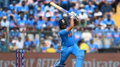 Logo of Rohit takes off in the very first over | CWC23