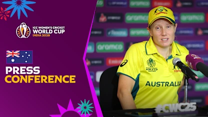 Healy disappointed by semi-final loss | Post-Match Press Conference | CWC25