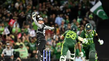 Logo of Rizwan, Babar demolish New Zealand pacers | T20WC 2022