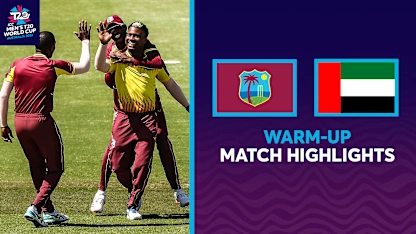 Logo of King leads way for West Indies as UAE's Siddique claims 5/13 | Match Highlights | T20WC 2022 Warm-Up