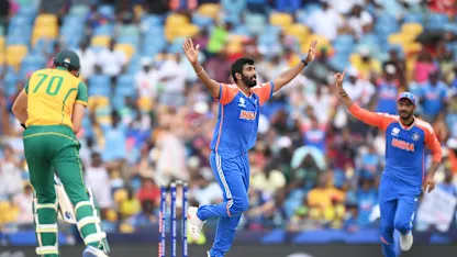 Logo of Bumrah delivers | SA v IND | T20WC 2024 Final