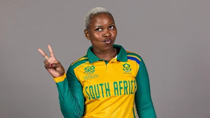 Logo of Playing shirt has special meaning for Nonkululeko Mlaba | WT20WC 2024