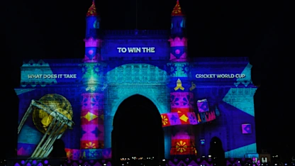 Gateway of India in Mumbai lights up to celebrate Diwali and the greatest cricket World Cup