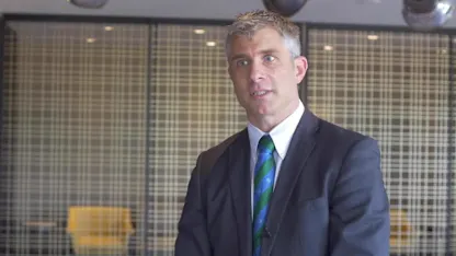 Logo of ICC General Manager – Development William Glenwright speaks after the ICC meetings in Singapore