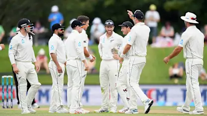 Logo of New Zealand are now just two points behind India in the Test rankings