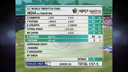 India v Pakistan, WT20 2007 Final