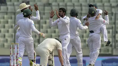 Logo of Bangladesh rode on a fantastic all-round performance to square the two-Test series against Zimbabwe