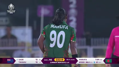Izzy Gaze - Wicket - New Zealand Women vs Bangladesh Women