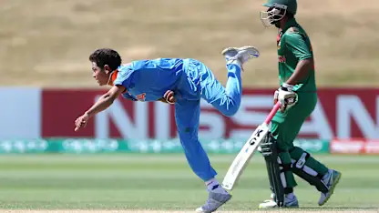Logo of Nagarkoti the pick of India's bowlers with 3/18