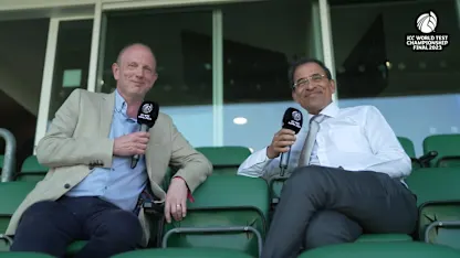 Logo of Commentary legends unite: Peter Drury meets hero Harsha Bhogle | WTC23 Final