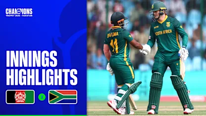 Logo of Rickelton puts Proteas in command | Innings Highlights | Champions Trophy