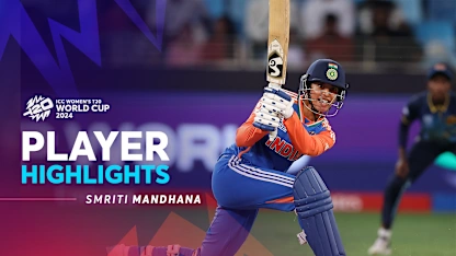 Logo of Smriti Mandhana's classy fifty | Player Highlights | WT20WC 2024
