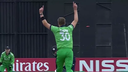 Rankin claims the prize wicket of Kyle Coetzer for 61