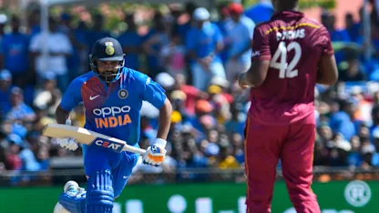 Rohit scored 67 against a West Indian attack led by Thomas and Cottrell