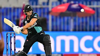 Logo of New Zealand keep the runs coming in the Powerplay | SF 2 | WT20WC 2024 